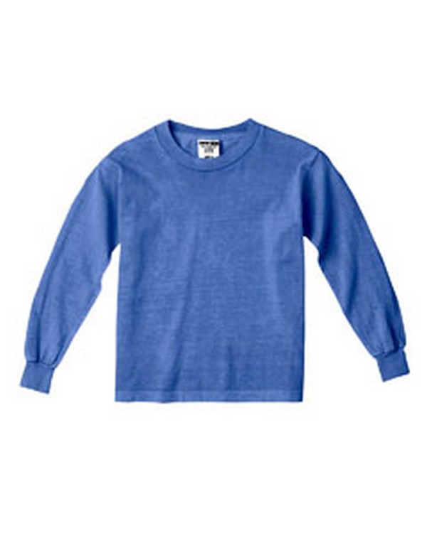 Comfort Colors C3483 Youth 5 4 Oz Garment Dyed Long Sleeve T